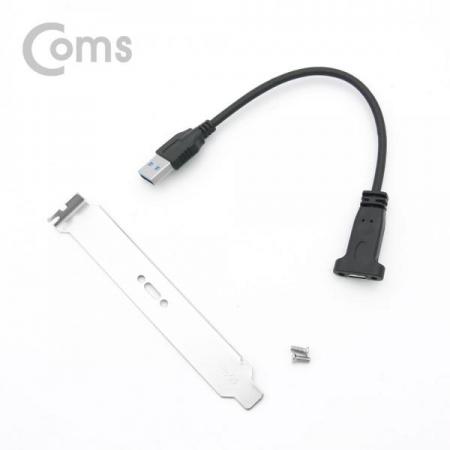 디바이스마트,케이블/전선 > USB 케이블 > 패널마운트(MF) 케이블,Coms,USB 포트/USB 3.1(Type C) 3.0 변환 젠더 / 브라켓 포함 / 20cm[BT361],3.0 변환 젠더 / 브라켓 포함 / 20cm