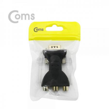 디바이스마트,케이블/전선 > 영상/음향 케이블 > HDMI/DVI 케이블,Coms,모니터 젠더 (VGA 15M / 컴포넌트 F) / VGA to 컴포넌트 [BT223],RGB(VGA) D-sub 15핀 젠더 / VGA(MALE) - 컴포넌트 FEMALE 3pin
