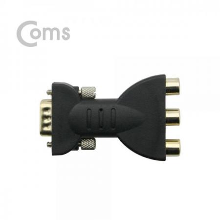 디바이스마트,케이블/전선 > 영상/음향 케이블 > HDMI/DVI 케이블,Coms,모니터 젠더 (VGA 15M / 컴포넌트 F) / VGA to 컴포넌트 [BT223],RGB(VGA) D-sub 15핀 젠더 / VGA(MALE) - 컴포넌트 FEMALE 3pin