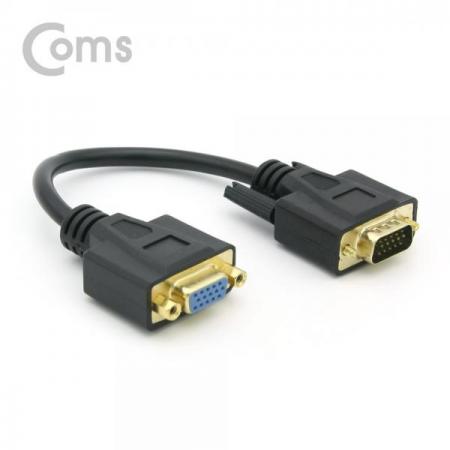 디바이스마트,케이블/전선 > 영상/음향 케이블 > HDMI/DVI 케이블,Coms,모니터 젠더(RGB) 20cm, VGA 15P(M/F)[NT640],RGB(VGA) D-sub 15핀 젠더 / MALE - FEMALE / 20cm