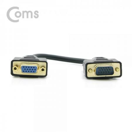 디바이스마트,케이블/전선 > 영상/음향 케이블 > HDMI/DVI 케이블,Coms,모니터 젠더(RGB) 20cm, VGA 15P(M/F)[NT640],RGB(VGA) D-sub 15핀 젠더 / MALE - FEMALE / 20cm