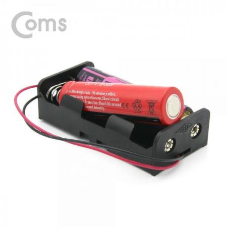 디바이스마트,전원/파워/배터리 > 배터리/배터리홀더 > 배터리홀더 > 18650 배터리 홀더,Coms,건전지 홀더/배터리 홀더, 18650 x 2ea, 2선전원 / 15cm [BF107],건전지 홀더/배터리 홀더/18650 x 2ea/2선전원 / 15cm