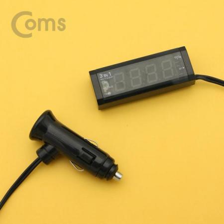 디바이스마트,컴퓨터/모바일/가전 > 게임/취미/캠핑용품 > 차량내부용품 > 실내용품,Coms,차량용 시계(전압/온도계) [BD915], 차량용 시계/전압/온도계