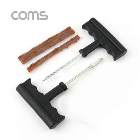 디바이스마트,컴퓨터/모바일/가전 > 게임/취미/캠핑용품 > 차량내부용품 > 실내용품,Coms,차량용 수리 키트 세트, 타이어 수리(끈끈이 지렁이)[NA180], 차량용 수리 키트 세트/타이어 수리/끈끈이 지렁이