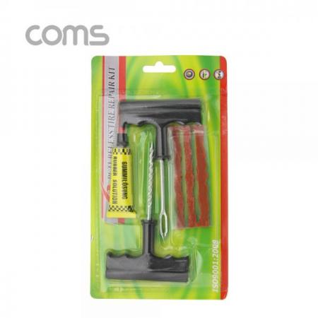 디바이스마트,컴퓨터/모바일/가전 > 게임/취미/캠핑용품 > 차량내부용품 > 실내용품,Coms,차량용 수리 키트 세트, 타이어 수리(끈끈이 지렁이)[NA180], 차량용 수리 키트 세트/타이어 수리/끈끈이 지렁이