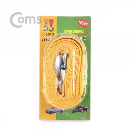 디바이스마트,컴퓨터/모바일/가전 > 게임/취미/캠핑용품 > 차량내부용품 > 실내용품,Coms,차량용 견인 로프 3M, 3톤[NA181], 차량용 견인 로프/3M/3톤