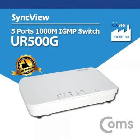 디바이스마트,컴퓨터/모바일/가전 > 네트워크/케이블/컨버터/IOT > 인터넷공유기/허브/랜카드 > 스위치 허브,Coms,싱크뷰 5포트 기가 스위치허브 IGMP [UI7019],5포트/ 기가/스위치허브/ IGMP