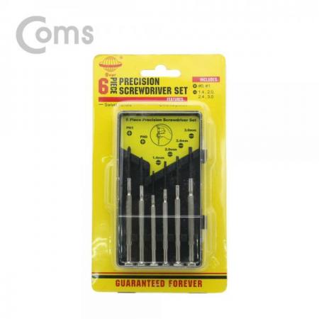 디바이스마트,수공구/전자공구/전동공구 > 작업공구 > 드라이버류 > 드라이버,Coms,드라이버 세트(정밀) 6pcs[ID272], 드라이버 세트/정밀/ 6pcs