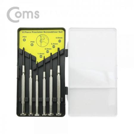 디바이스마트,수공구/전자공구/전동공구 > 작업공구 > 드라이버류 > 드라이버,Coms,드라이버 세트(정밀) 6pcs[ID272], 드라이버 세트/정밀/ 6pcs