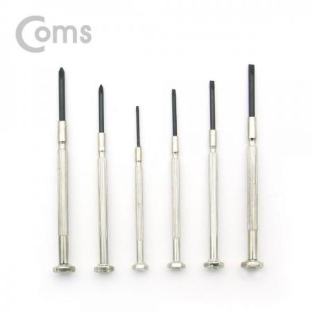 디바이스마트,수공구/전자공구/전동공구 > 작업공구 > 드라이버류 > 드라이버,Coms,드라이버 세트(정밀) 6pcs[ID272], 드라이버 세트/정밀/ 6pcs