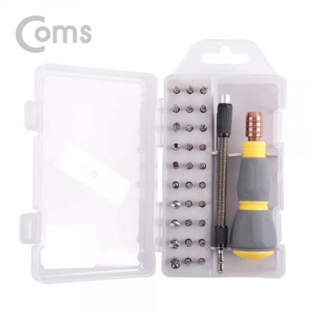 디바이스마트,수공구/전자공구/전동공구 > 작업공구 > 드라이버류 > 드라이버,Coms,드라이버 세트(+-/별/삼각/육각) / 33pcs(비트), 2990D[ID450], 드라이버 세트(+-/별/삼각/육각) / 33pcs(비트)/2990D