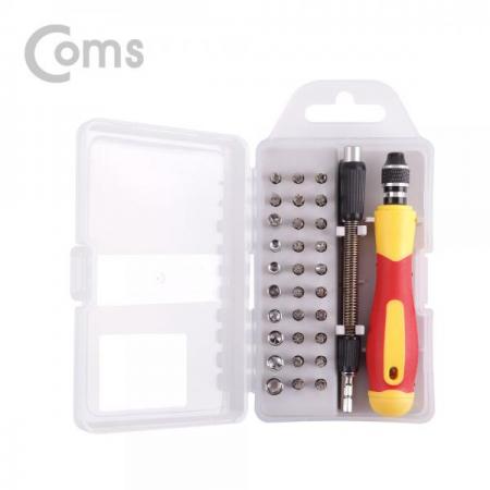 디바이스마트,수공구/전자공구/전동공구 > 작업공구 > 드라이버류 > 드라이버,Coms,드라이버 세트(+-/별/삼각/육각) / 33pcs(비트), 2028G[ID451],드라이버 세트(+-/별/삼각/육각) / 33pcs(비트)/2028G