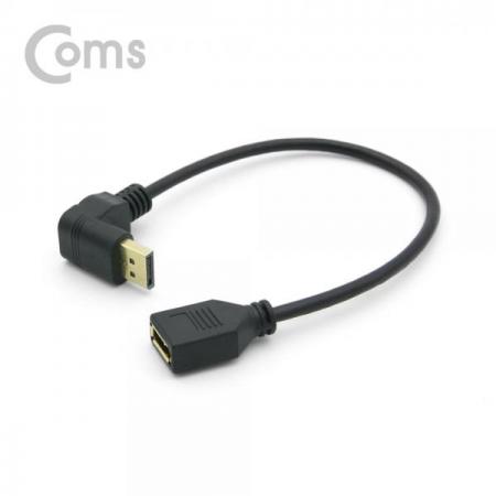 디바이스마트,케이블/전선 > 영상/음향 케이블 > 디스플레이포트 케이블,Coms,디스플레이 포트 젠더 연장 DP(M) 상향꺾임(꺽임)/DP(F) 30cm/DisplayPort[ND598],DP(M) 상향꺾임(꺽임)/DP(F) 30cm/DisplayPort