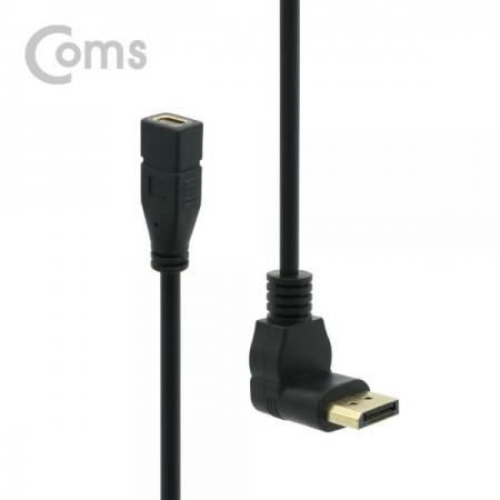 디바이스마트,케이블/전선 > 영상/음향 케이블 > 디스플레이포트 케이블,Coms,디스플레이 포트 젠더 변환 DP(M) 상향꺾임(꺽임) / Mini DP(F) 30cm/DisplayPort[NT602], 디스플레이 포트 젠더 변환/ DP(M) 상향꺾임(꺽임) / Mini DP(F) 30cm/DisplayPort