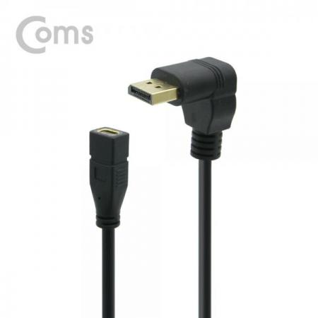 디바이스마트,케이블/전선 > 영상/음향 케이블 > 디스플레이포트 케이블,Coms,디스플레이 포트 젠더 변환 DP(M) 하향꺾임(꺽임) / Mini DP(F) 30cm/DisplayPort[NT609], 디스플레이 포트 젠더 변환/ DP(M) 하향꺾임(꺽임) / Mini DP(F) 30cm/DisplayPort