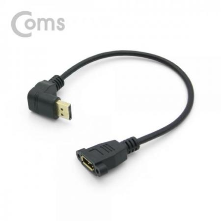 디바이스마트,케이블/전선 > 영상/음향 케이블 > 디스플레이포트 케이블,Coms,디스플레이 포트 젠더 연장 DP(M) 하향꺾임(꺽임)/DP(F) 브라켓 연결용/판넬형 30cm[NT632],디스플레이 포트 젠더 연장/DP(M) 하향꺾임(꺽임)/DP(F) 브라켓 연결용/판넬형 30cm