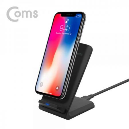 디바이스마트,컴퓨터/모바일/가전 > 스마트폰/스마트기기 > 충전기/보조배터리 > 무선충전기,Coms,고속 무선충전기 거치대 (퀵차지 / 듀얼 코일 / 스탠드형) 9V 지원 [BB069], 고속 무선충전기 거치대 /퀵차지 / 듀얼 코일 / 스탠드형/9V 지원