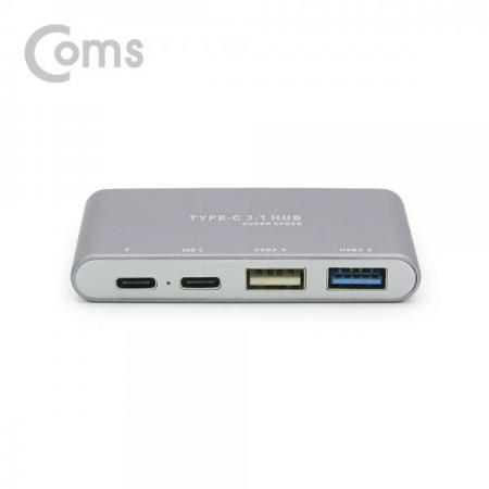 디바이스마트,컴퓨터/모바일/가전 > 네트워크/케이블/컨버터/IOT > 인터넷공유기/허브/랜카드 > USB허브/포트 확장 도킹스테이션,Coms,USB 3.1 (Type C) 4포트 허브 / 컨버터 / Type C X 2 / USB 2.0 x 1 / 3.0 x 1 / 5Gbps[ID045],4포트 허브 / 컨버터 / Type C X 2 / USB 2.0 x 1 / 3.0 x 1 / 5Gbps