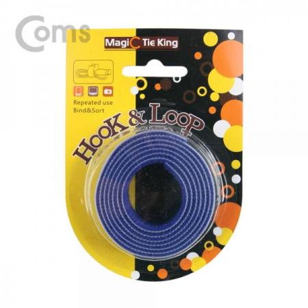 디바이스마트,컴퓨터/모바일/가전 > 네트워크/케이블/컨버터/IOT > 네트워크 자재/공구/타이 > 케이블타이/몰드,Coms,벨크로 타이(100mm x 20mm) Blue / 케이블정리 / 전선정리[BT350],100mm x 20mm/Blue / 케이블정리 / 전선정리