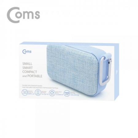 디바이스마트,컴퓨터/모바일/가전 > 음향ㆍ영상ㆍ카메라 > 블루투스 사운드 > 블루투스 휴대용스피커,Coms,휴대용 페브릭 블루투스 스피커(스카이블루) / 2대이용시 TWS 2채널 스테레오지원/ evn1[CH560],스카이블루/ 2대이용시 TWS 2채널 스테레오지원/ evn1