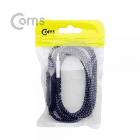 디바이스마트,케이블/전선 > 영상/음향 케이블 > 스테레오/RCA 케이블,Coms,AUX 케이블(4극/3극) 1.2M, 리모콘/Black ST3.5 MM[BT250],4극/3극/1.2M/리모콘/Black ST3.5 MM