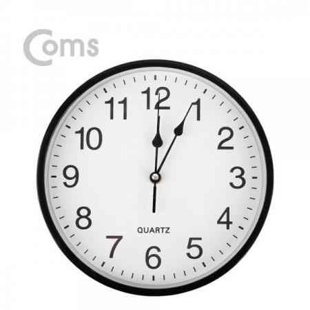 디바이스마트,컴퓨터/모바일/가전 > 가구/사무용품/공구 > 가구/데코 > 인테리어소품,Coms,쿼츠 벽시계(벽걸이용, 아날로그), 저소음, Black - (대)[ID255],벽걸이용/아날로그/저소음/Black /대