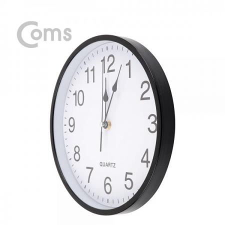 디바이스마트,컴퓨터/모바일/가전 > 가구/사무용품/공구 > 가구/데코 > 인테리어소품,Coms,쿼츠 벽시계(벽걸이용, 아날로그), 저소음, Black - (대)[ID255],벽걸이용/아날로그/저소음/Black /대