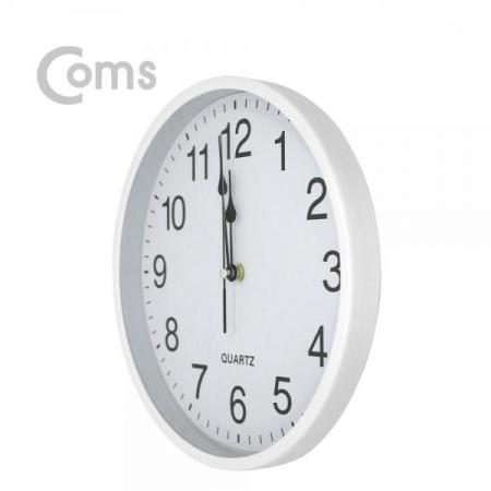 디바이스마트,컴퓨터/모바일/가전 > 가구/사무용품/공구 > 가구/데코 > 인테리어소품,Coms,쿼츠 벽시계(벽걸이용, 아날로그), 저소음, White - (대)[ID256],벽걸이용/아날로그/저소음/White /대