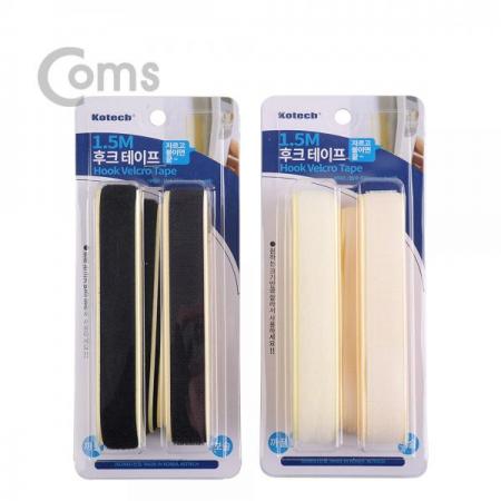 디바이스마트,컴퓨터/모바일/가전 > 네트워크/케이블/컨버터/IOT > 네트워크 자재/공구/타이 > 케이블타이/몰드,Coms,후크 벨크로 테이프 Black/White - 각20mmx1.5M(약)/ 색상 랜덤발송[LV0490],Black/White /각20mmx1.5M(약)/색상 랜덤발송