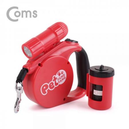 디바이스마트,사무/생활/서적 > 차량/생활/IOT > IOT/생활/취미,Coms,3 in 1 애견 목줄(자동 리드줄+배변봉투+후레쉬)[ID202], 3 in 1 /애견 목줄/자동 리드줄+배변봉투+후레쉬