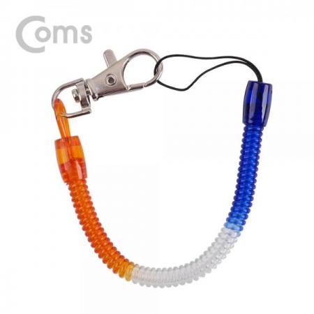 디바이스마트,컴퓨터/모바일/가전 > 스마트폰/스마트기기 > 모바일 주변기기 > 기타 주변기기,Coms,스프링 스트랩 끝단 컬러 OD 7mm / Blue, Clear, Orange[IE179],7mm / Blue/Clear/Orange