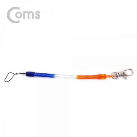 디바이스마트,컴퓨터/모바일/가전 > 스마트폰/스마트기기 > 모바일 주변기기 > 기타 주변기기,Coms,스프링 스트랩 끝단 컬러 OD 7mm / Blue, Clear, Orange[IE179],7mm / Blue/Clear/Orange