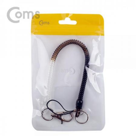 디바이스마트,컴퓨터/모바일/가전 > 스마트폰/스마트기기 > 모바일 주변기기 > 기타 주변기기,Coms,스프링 스트랩 _OD 7mm /Clear, Black[IE180],7mm /Clear/Black