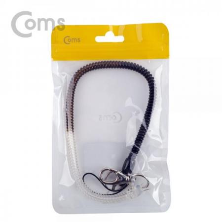 디바이스마트,컴퓨터/모바일/가전 > 스마트폰/스마트기기 > 모바일 주변기기 > 기타 주변기기,Coms,스프링 스트랩 _OD 7mm / Clear, Black[IE184],7mm / Clear/Black