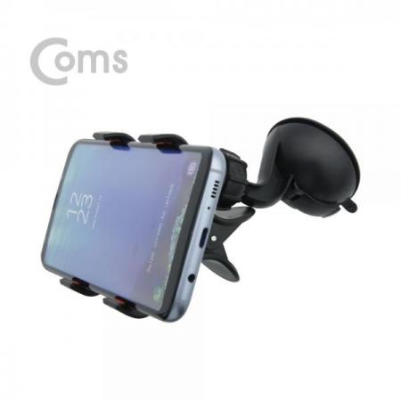 디바이스마트,사무/생활/서적 > 차량/생활/IOT > 차량내부용품 > 차량용 거치대,Coms,스마트폰 거치대, 차량용/블랙 - 앞면 유리 거치, 집게형[NA032],블랙/앞면 유리 거치/집게형