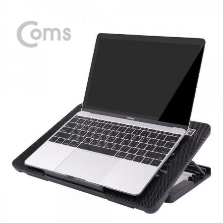 디바이스마트,,Coms,노트북 쿨러 / 쿨링패드 / 듀얼팬 / 저소음 / 16형 / 높이조절 / Black[BS106], 노트북 쿨러 / 쿨링패드 / 듀얼팬 / 저소음 / 16형 / 높이조절 / Black