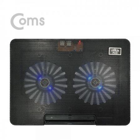 디바이스마트,,Coms,노트북 쿨러 / 쿨링패드 / 듀얼팬 / 저소음 / 16형 / 높이조절 / Black[BS106], 노트북 쿨러 / 쿨링패드 / 듀얼팬 / 저소음 / 16형 / 높이조절 / Black