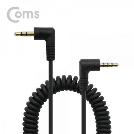 디바이스마트,케이블/전선 > 영상/음향 케이블 > 스테레오/RCA 케이블,Coms,스테레오 케이블 (3.5/4극/3극/스프링) [BT119],스테레오 변환 젠더 / 3.5mm 4극 MALE - 3.5mm 3극 MALE / 스프링 타입 최대 50cm