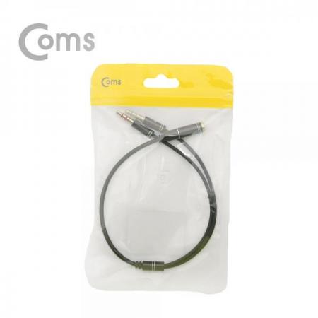 디바이스마트,케이블/전선 > 영상/음향 케이블 > 스테레오/RCA 케이블,Coms,스마트폰 이어폰/마이크 스테레오 Y형 케이블 [ID152],스테레오 Y형 변환 젠더 / 3.5mm MALE x 2 -  3.5mm FEMALE x 1 / 이어폰, 마이크 분리 / 30cm