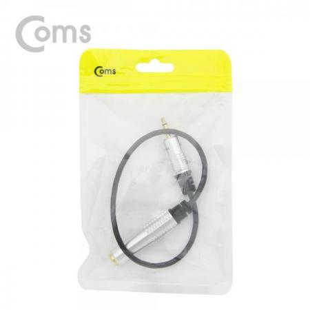 디바이스마트,케이블/전선 > 영상/음향 케이블 > 스테레오/RCA 케이블,Coms,스테레오 케이블(3.5M/6.5F) 30cm, Metal / Stereo[BT118],3.5M/6.5F/30cm/Metal / Stereo