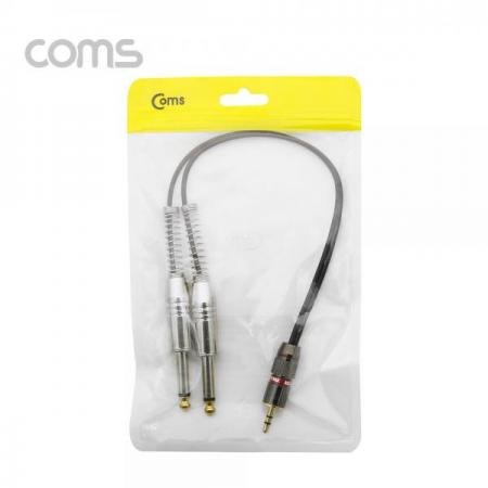 디바이스마트,케이블/전선 > 영상/음향 케이블 > 스테레오/RCA 케이블,Coms,스테레오 젠더 Y형 (3.5F/모노 6.5M x 2) 30cm/Stereo[BT213],3.5F/모노 6.5M x 2/30cm/Stereo