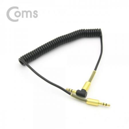 디바이스마트,케이블/전선 > 영상/음향 케이블 > 스테레오/RCA 케이블,Coms,스테레오 케이블(ST 3.5mm/스프링) 한쪽 꺾임(꺽임) / 40cm ~ 1M, Black-Gold/Stereo[NA134],ST 3.5mm/스프링/한쪽 꺾임(꺽임) / 40cm ~ 1M, Black-Gold/Stereo