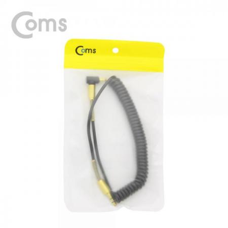 디바이스마트,케이블/전선 > 영상/음향 케이블 > 스테레오/RCA 케이블,Coms,스테레오 케이블(ST 3.5mm/스프링) 한쪽 꺾임(꺽임) / 40cm ~ 1M, Black-Gold/Stereo[NA134],ST 3.5mm/스프링/한쪽 꺾임(꺽임) / 40cm ~ 1M, Black-Gold/Stereo