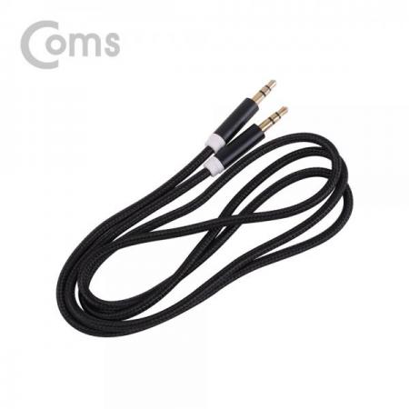 디바이스마트,케이블/전선 > 영상/음향 케이블 > 스테레오/RCA 케이블,Coms,스테레오 케이블 (3.5) 1M, Black - 나일론 피복/Stereo[ND787],1M/Black /나일론 피복/Stereo
