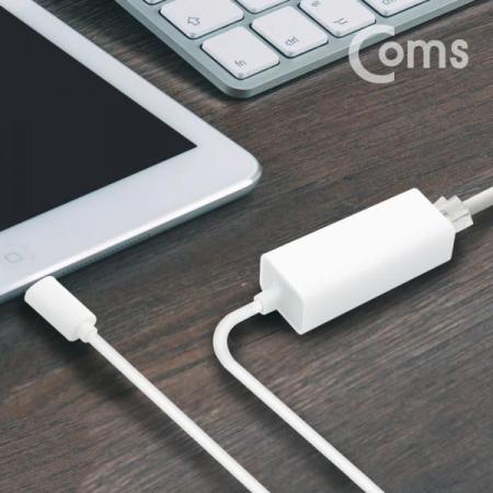 디바이스마트,컴퓨터/모바일/가전 > 스마트폰/스마트기기 > 케이블/젠더 > 애플 케이블/젠더/공유기,Coms,IOS 8핀 (8Pin) 컨버터(RJ45) / 8pin to RJ45 Ethernet LAN Network Adapter[BT340],8pin to RJ45 Ethernet LAN Network Adapter