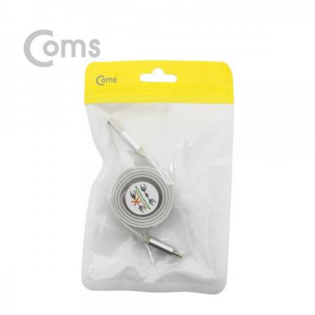 디바이스마트,컴퓨터/모바일/가전 > 스마트폰/스마트기기 > 케이블/젠더 > 애플 전용 케이블,Coms,IOS 8Pin (8핀)스마트폰 케이블(자동감김), Silver[ID443],스마트폰 케이블/자동감김/Silver