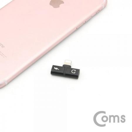 디바이스마트,컴퓨터/모바일/가전 > 스마트폰/스마트기기 > 케이블/젠더 > 애플 케이블/젠더/공유기,Coms,IOS 8핀 (8Pin) AUX 젠더 T형, Black / 8Pin / 이어폰 + 충전[ID487],AUX 젠더 T형/Black / 8Pin / 이어폰 + 충전