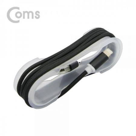 디바이스마트,컴퓨터/모바일/가전 > 스마트폰/스마트기기 > 케이블/젠더 > 애플 전용 케이블,Coms,IOS 8핀(8Pin) 케이블(고정가이드) 1M, Black[IE211],고정가이드/1M/Black