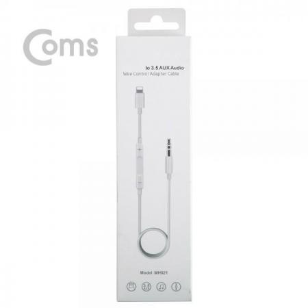 디바이스마트,컴퓨터/모바일/가전 > 스마트폰/스마트기기 > 케이블/젠더 > 애플 전용 케이블,Coms,iOS IOS 8핀 (8Pin) AUX케이블 - 1M, 볼륨 리모콘 내장[IF378],AUX케이블/1M/볼륨 리모콘 내장