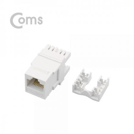 디바이스마트,컴퓨터/모바일/가전 > 네트워크/케이블/컨버터/IOT > 네트워크 자재/공구/타이 > 네트워크 자재,Coms,키스톤잭, CAT6-흰색 w/PCB, 180도[NA136], 키스톤잭/CAT6-흰색 w/PCB/180도